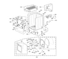 LG DLG7201VE/00 cabinet and door assembly diagram