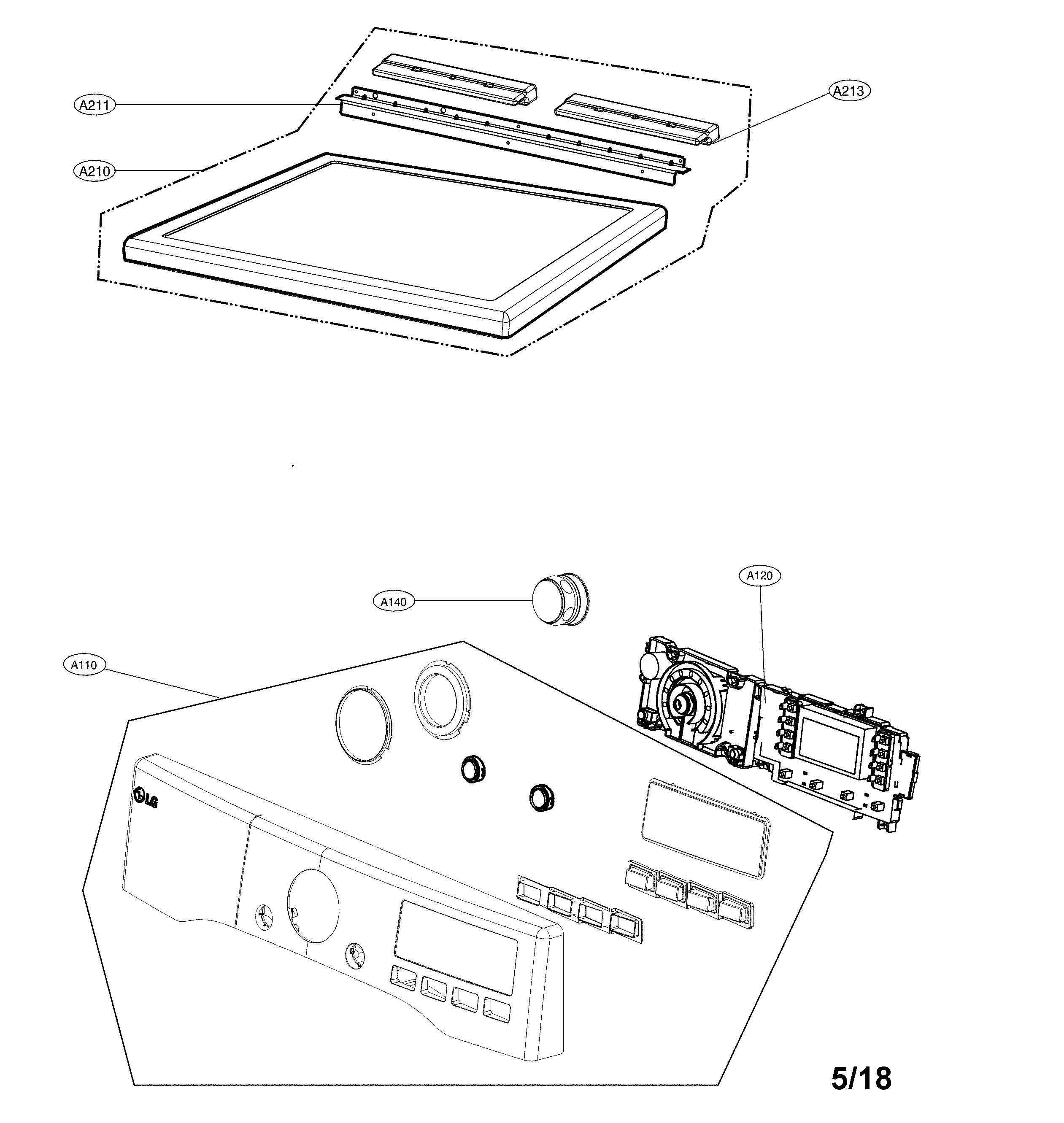 Control panel and plate assembly
