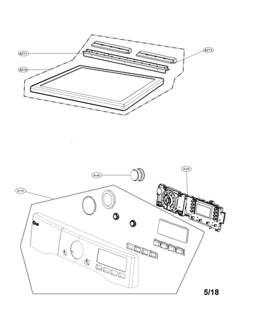 Control panel and plate assembly