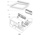 LG DLG3181W control panel and plate assembly diagram