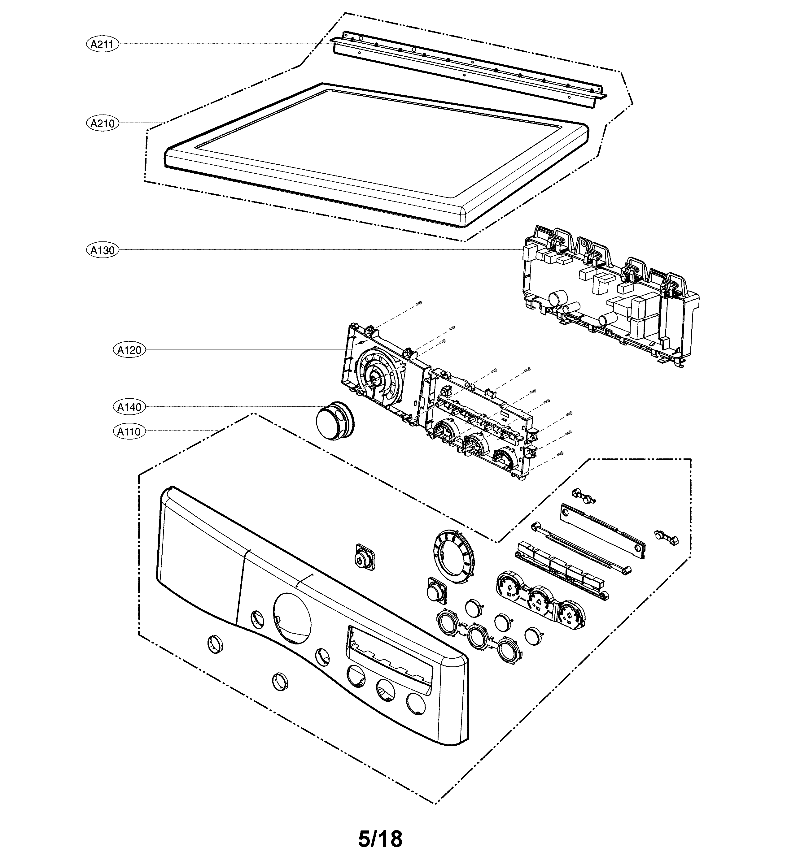 Control panel and plate assembly