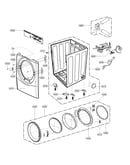 Cabinet and door assembly