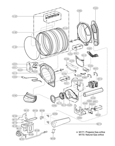 Drum and motor assembly