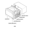 LG LCRT1513ST/00 exploded cabinet diagram