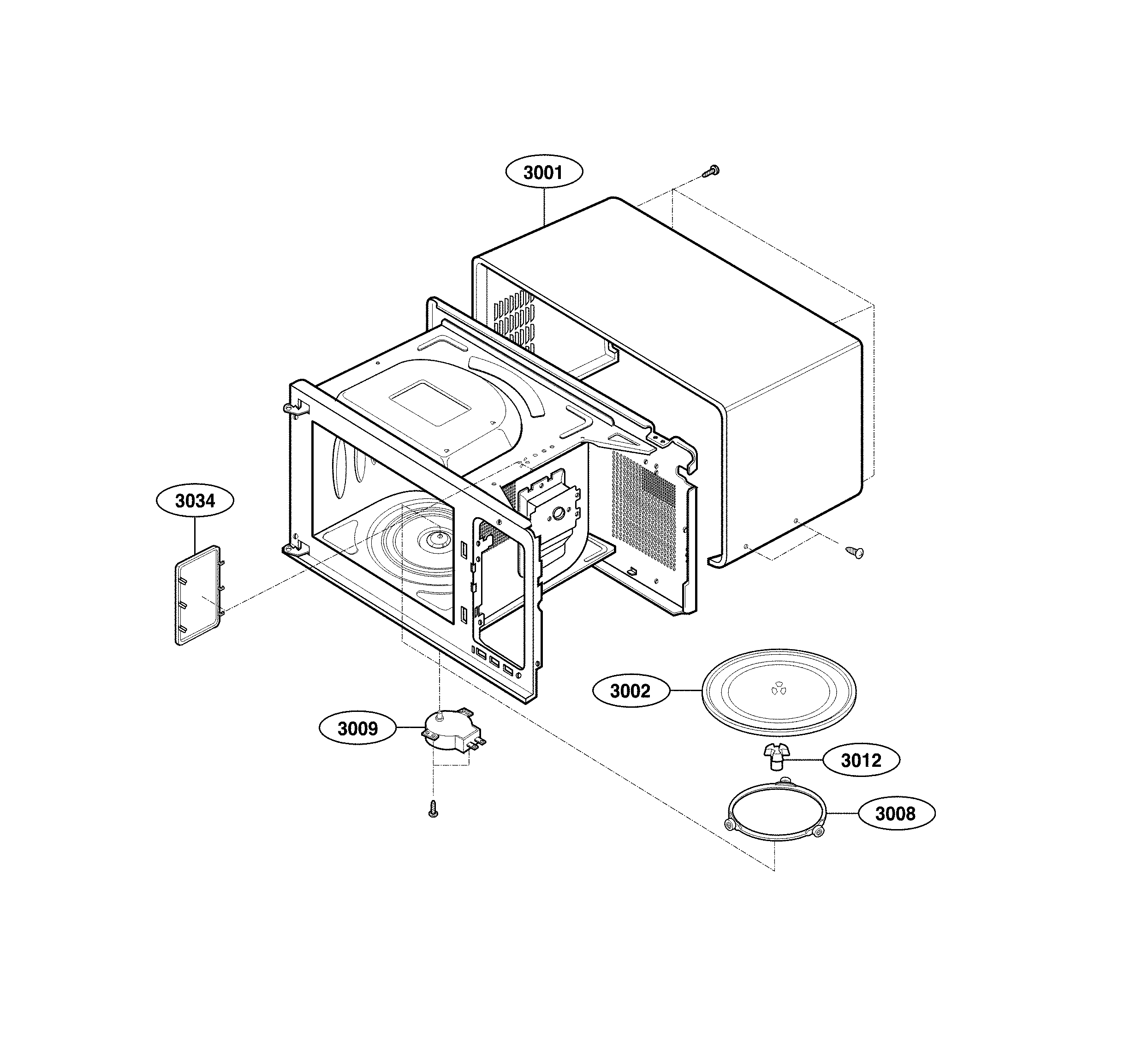 Oven cavity parts