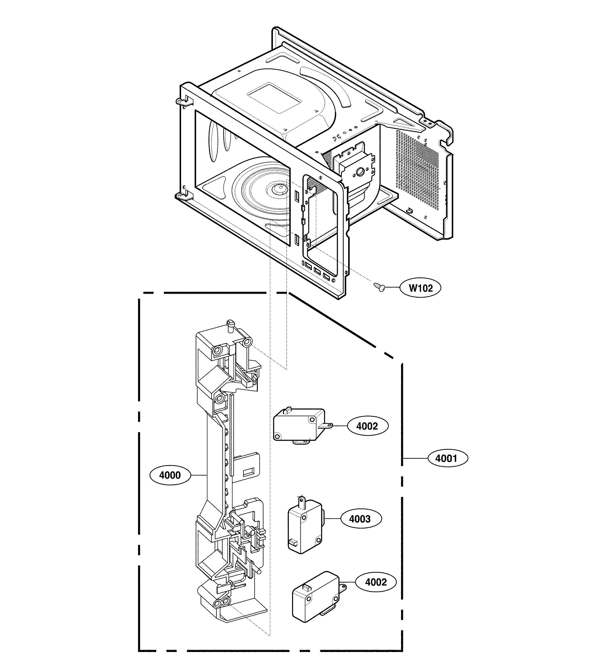 Latch board parts