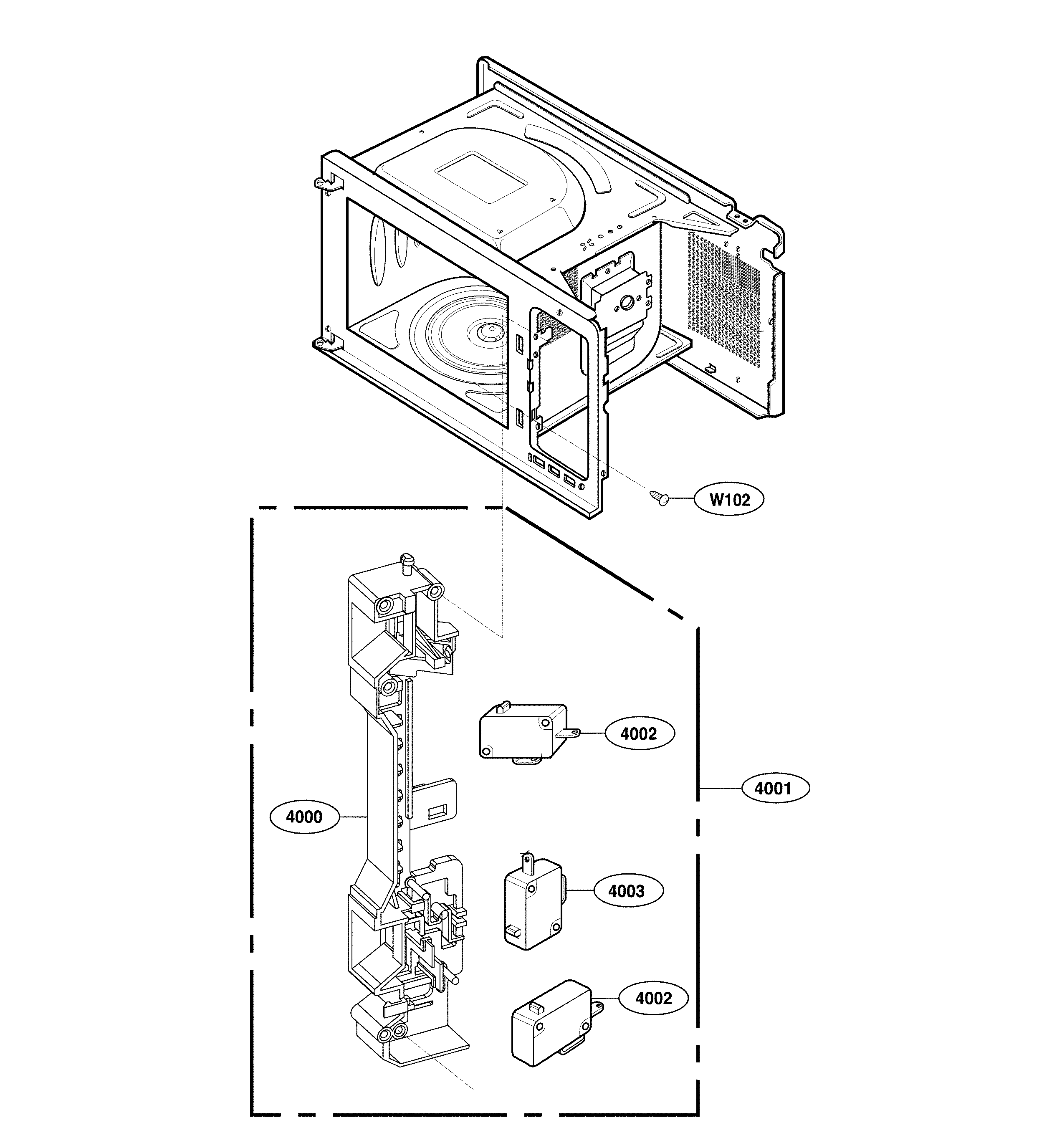 Latch board parts