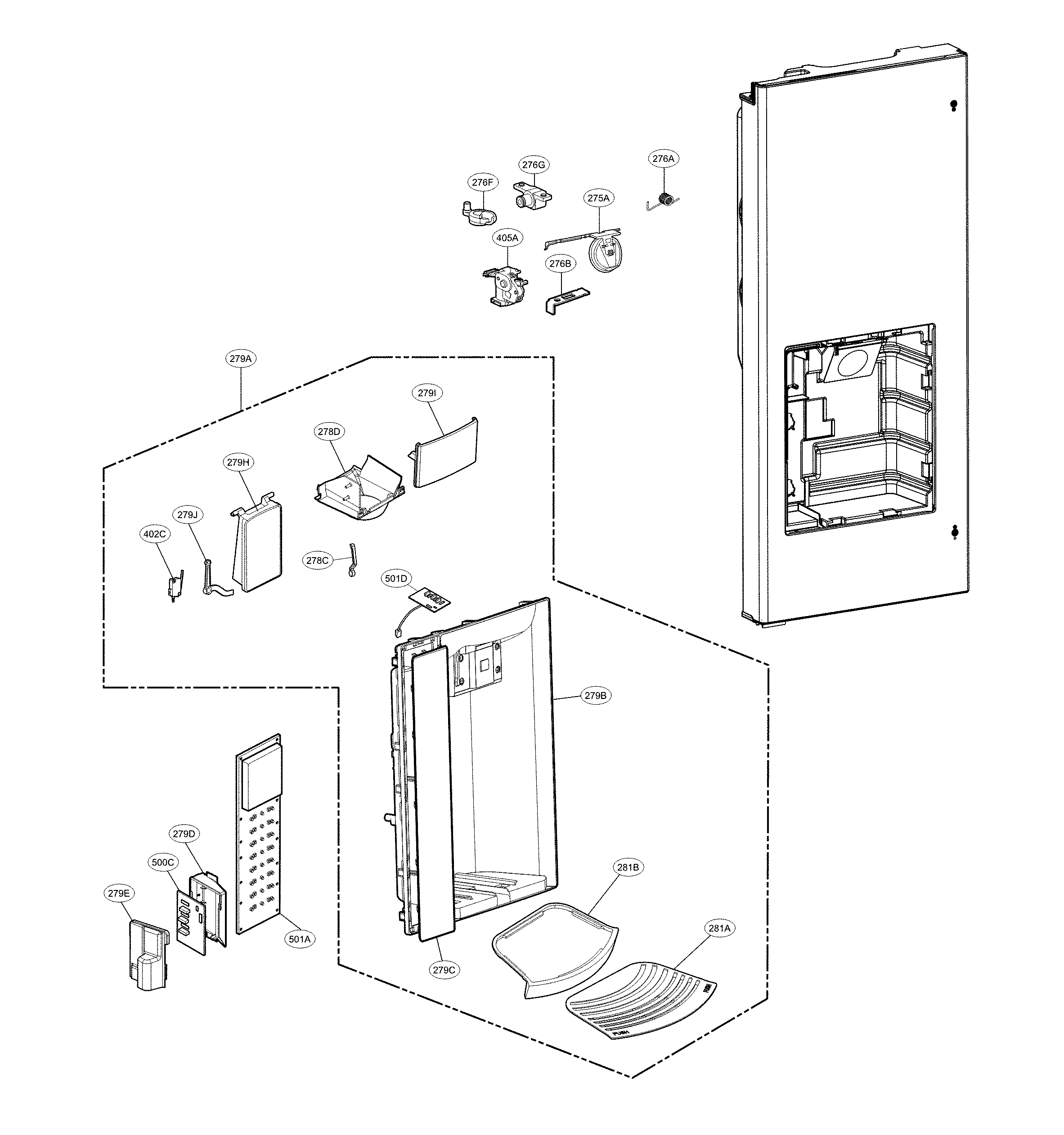 DISPENSER PARTS