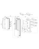 Refrigerator door parts
