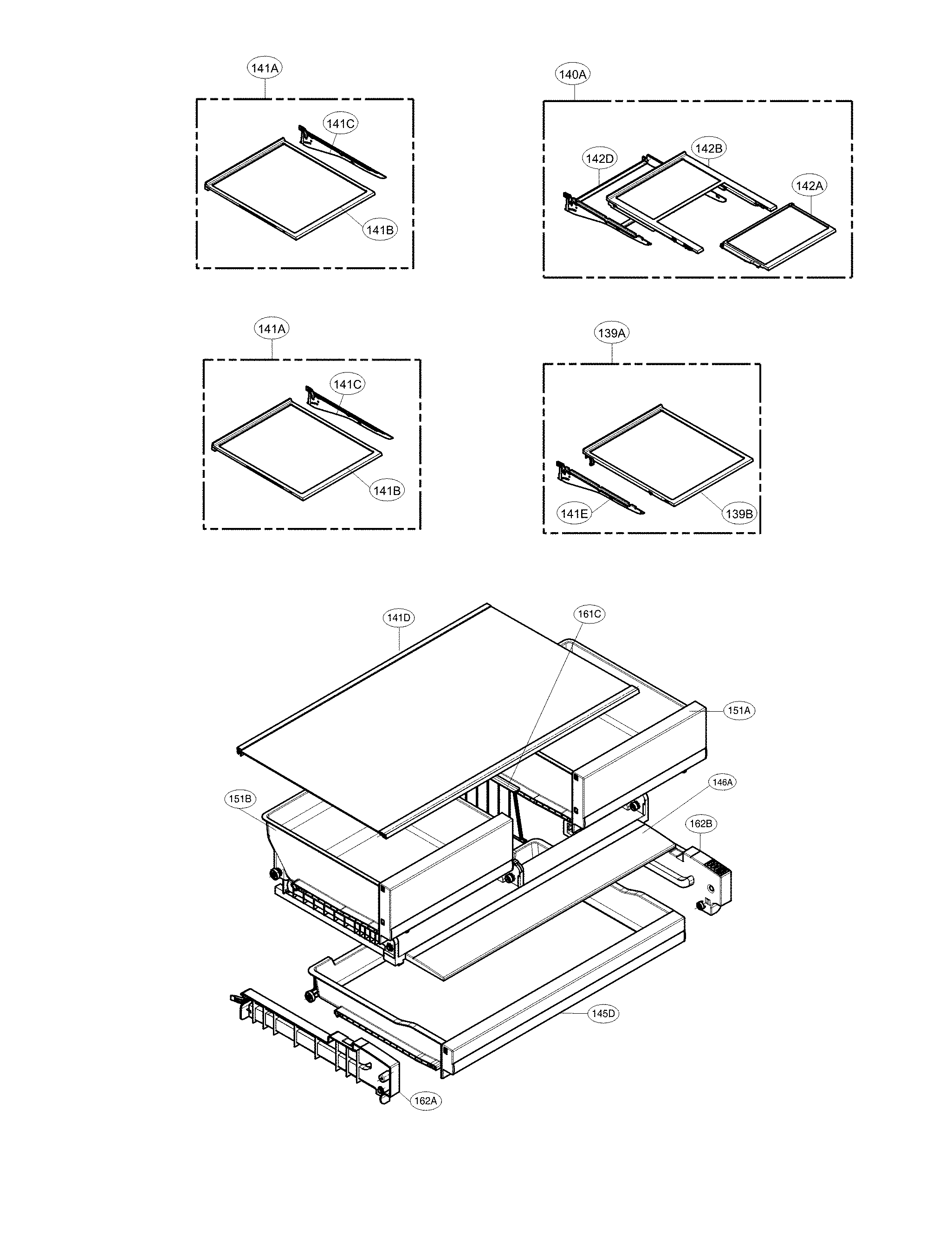 Official LG LMXS28626S/00 bottom-mount refrigerator parts | Sears