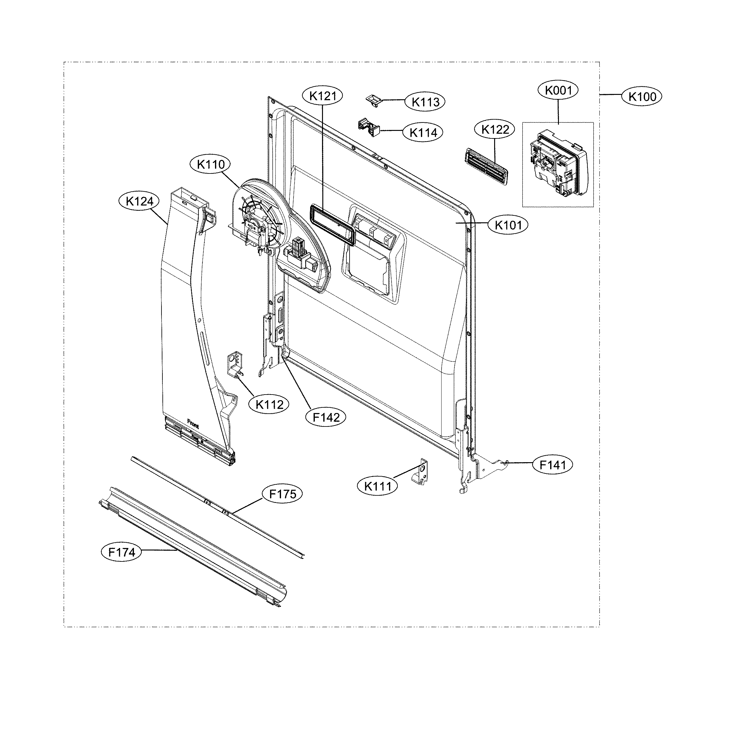 Door liner parts