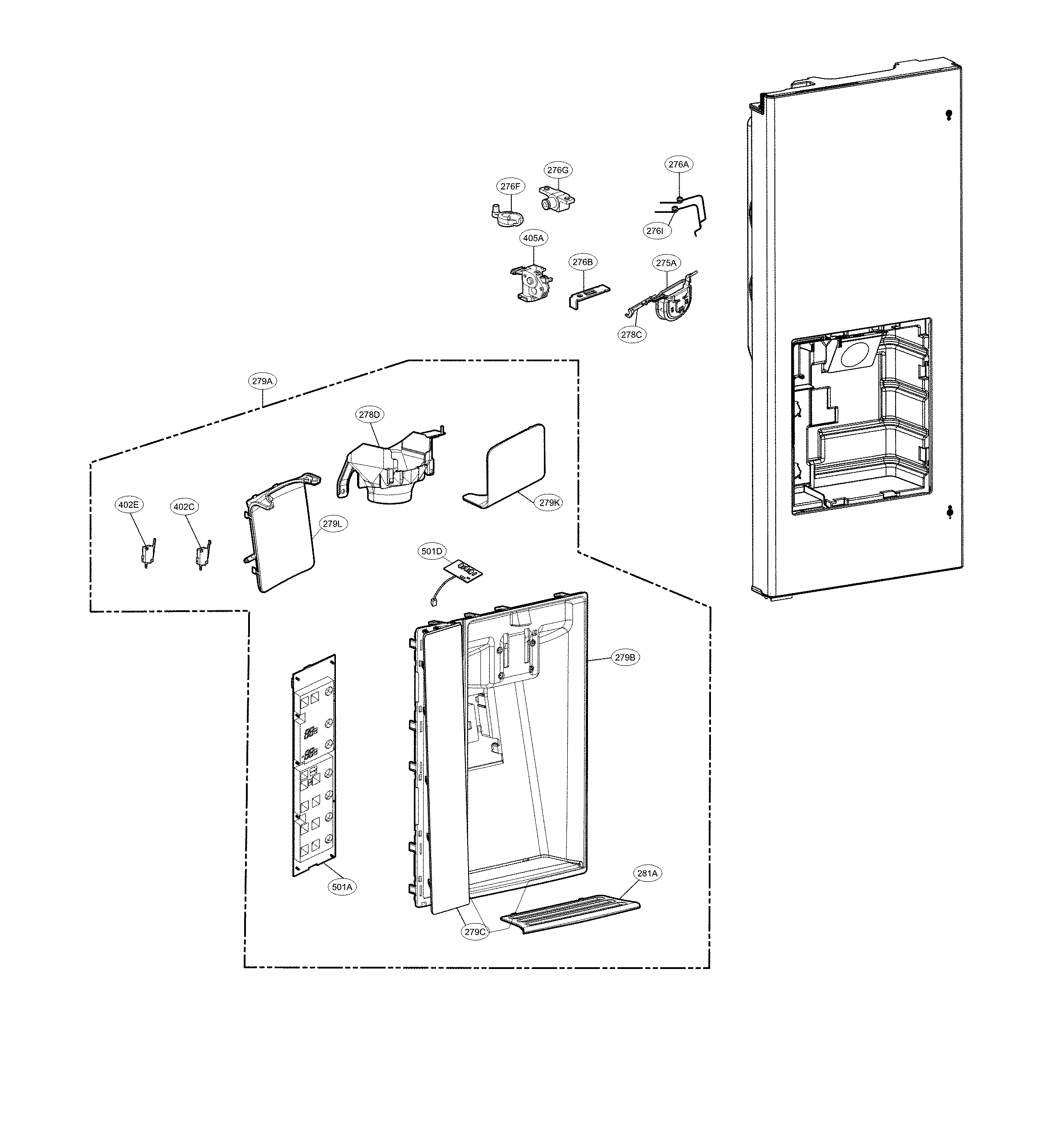 DISPENSER PARTS