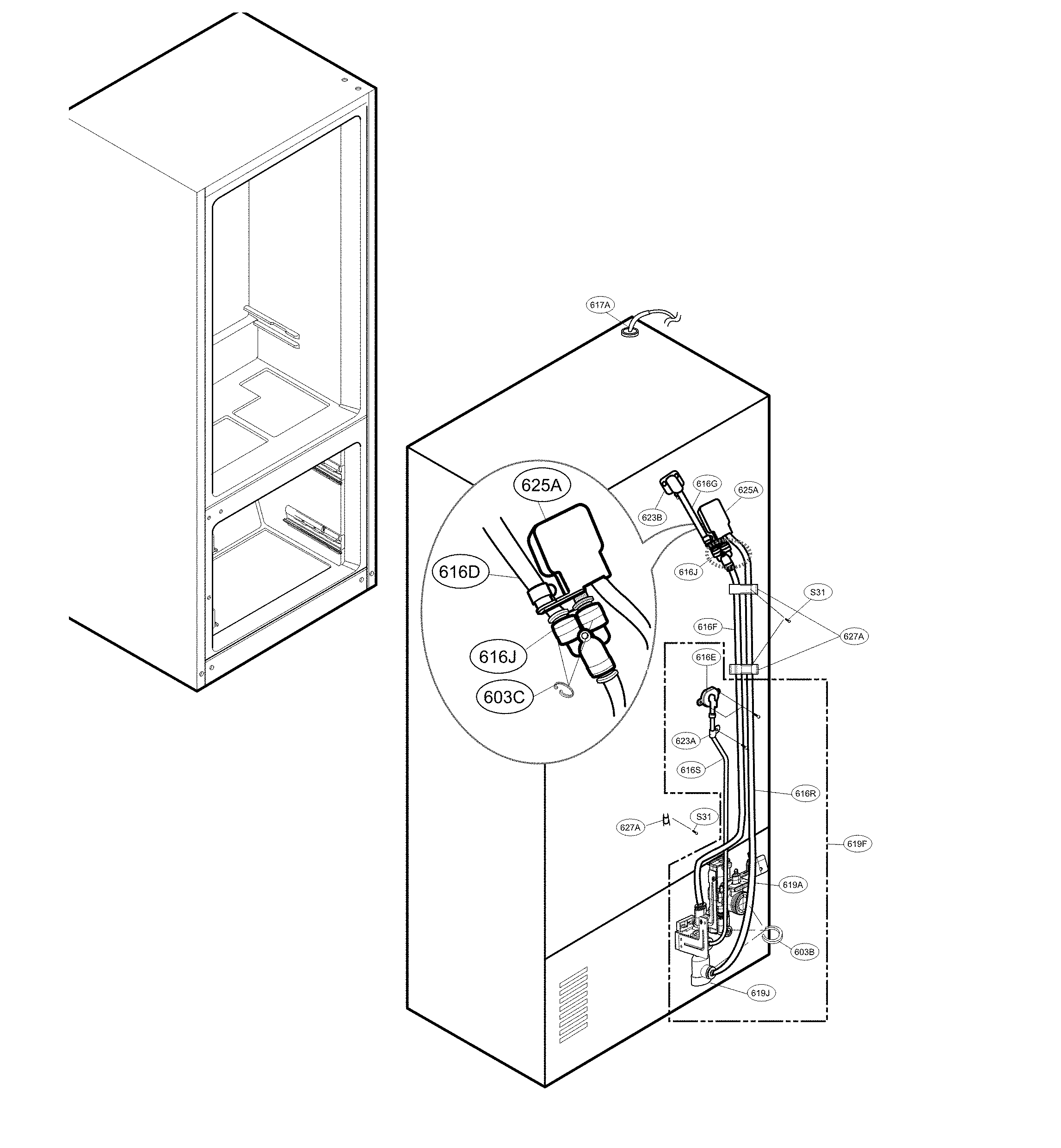 Valve and water parts