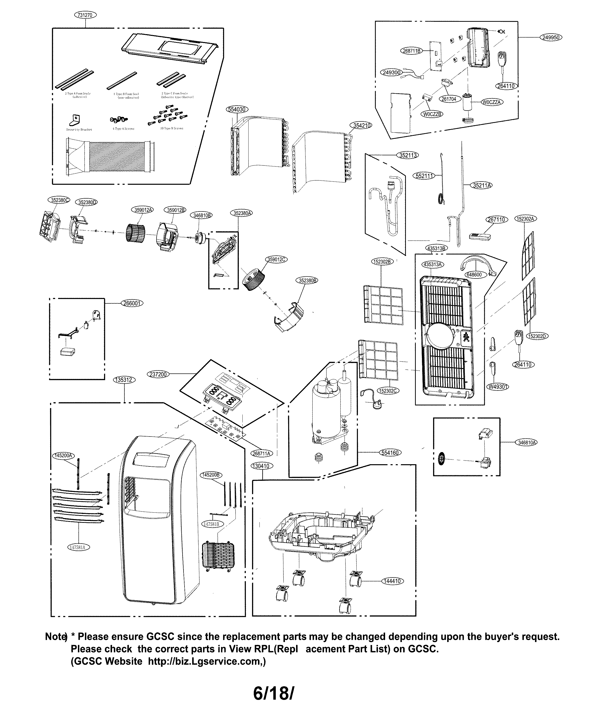Exploded view parts
