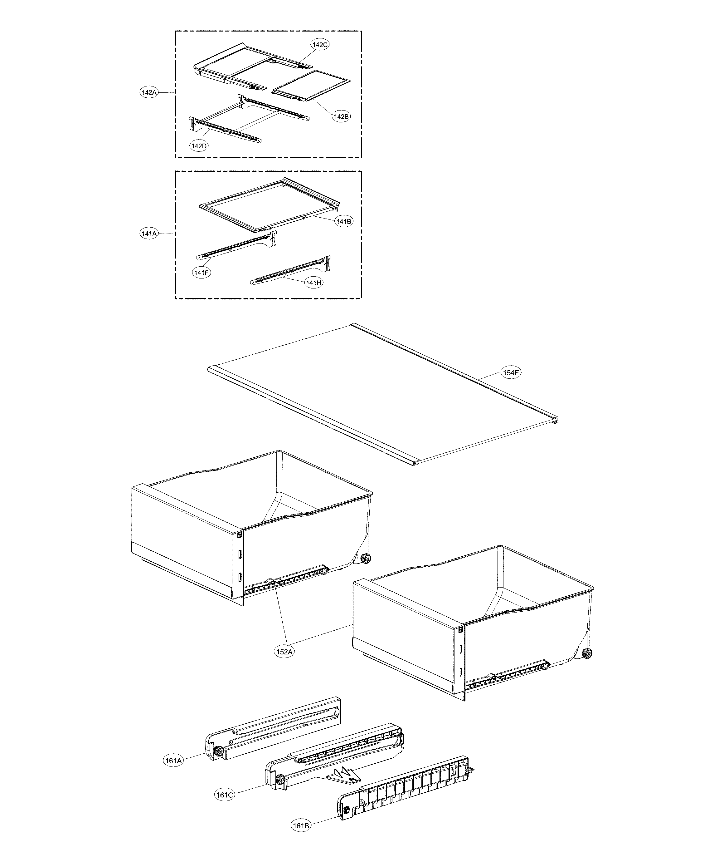 Drawers parts