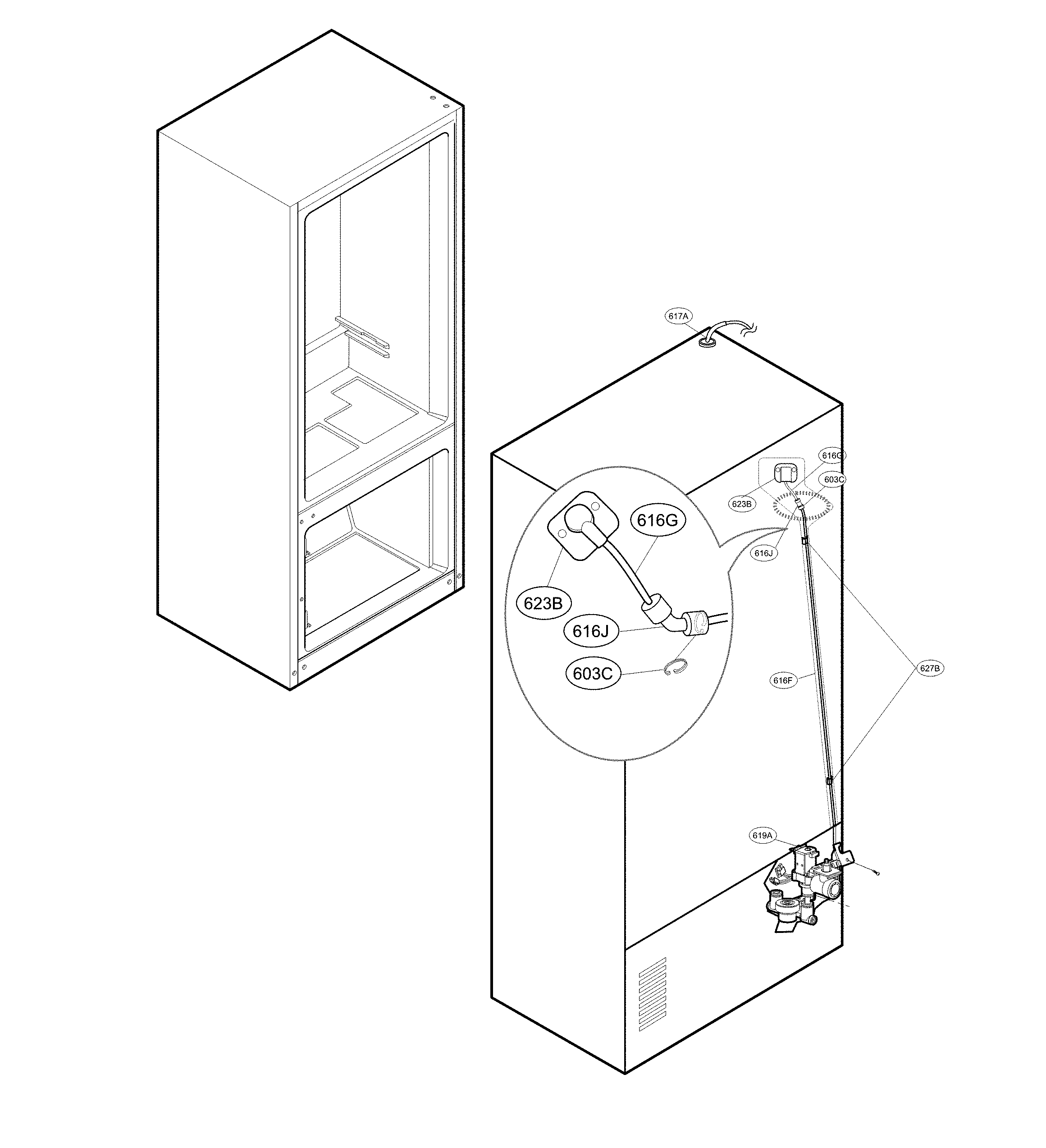 Valve and water parts