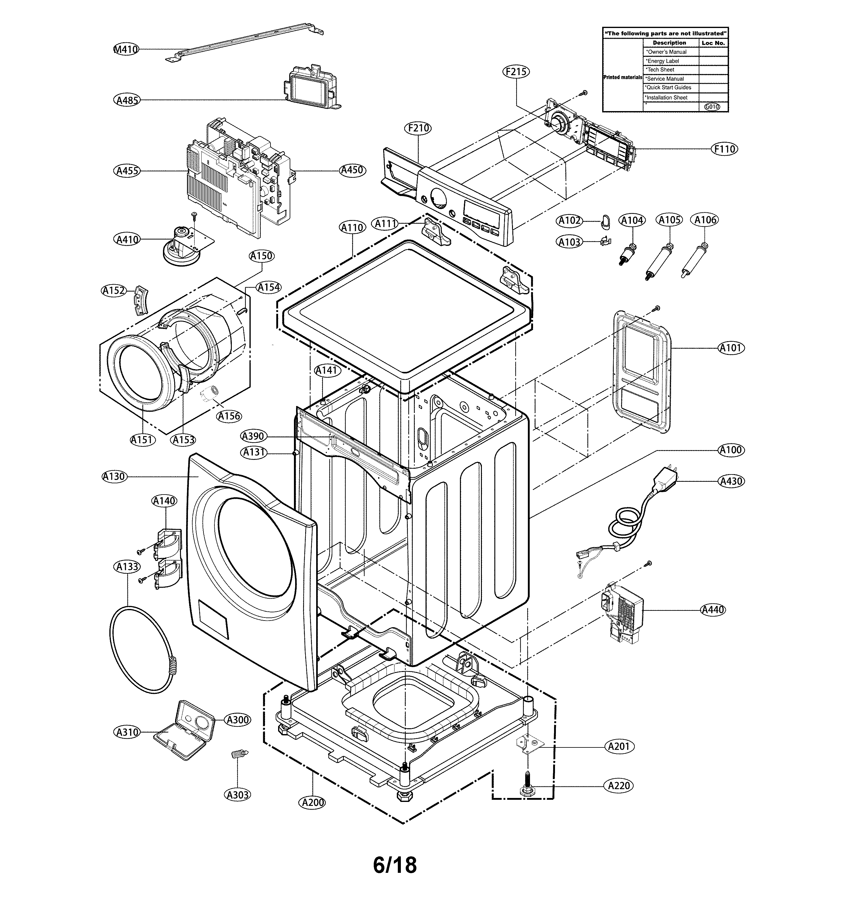 Cabinet and door parts