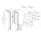 Kenmore 79551839411 refrigerator door parts diagram