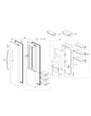 Refrigerator door parts