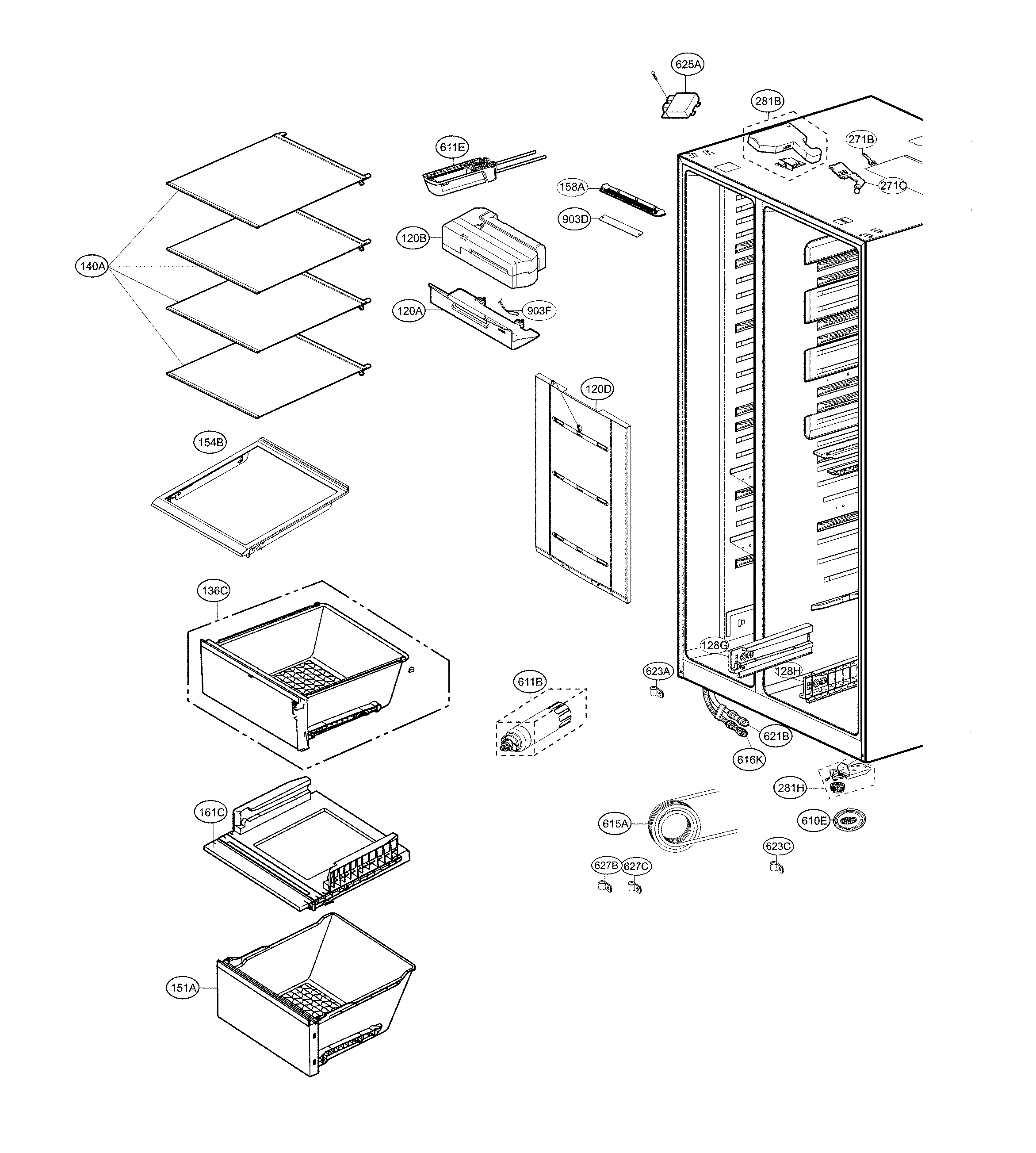 Refrigerator parts