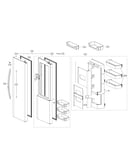 Refrigerator door parts