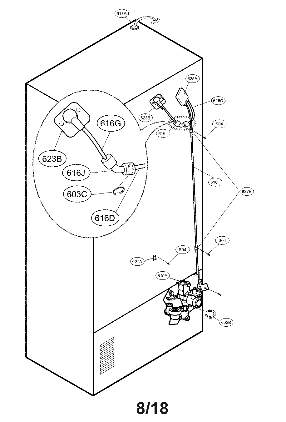 Valve and water parts