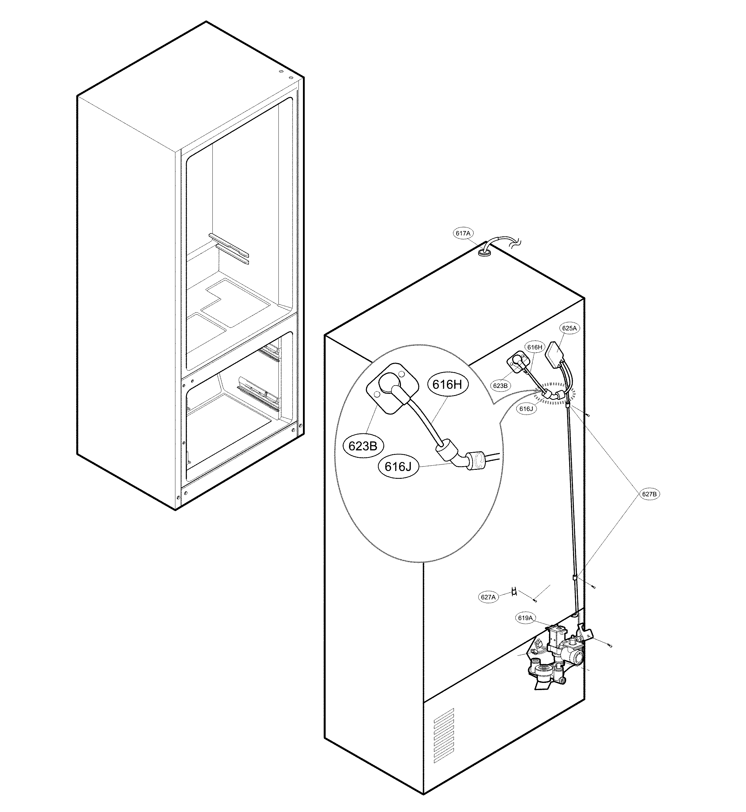 Valve and water parts