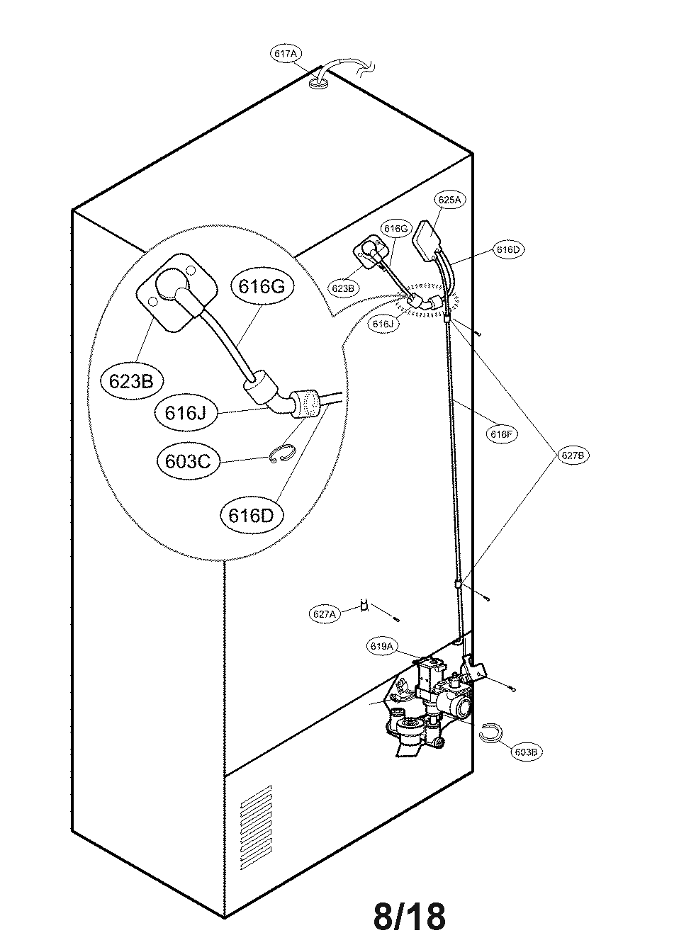 Valve and water parts