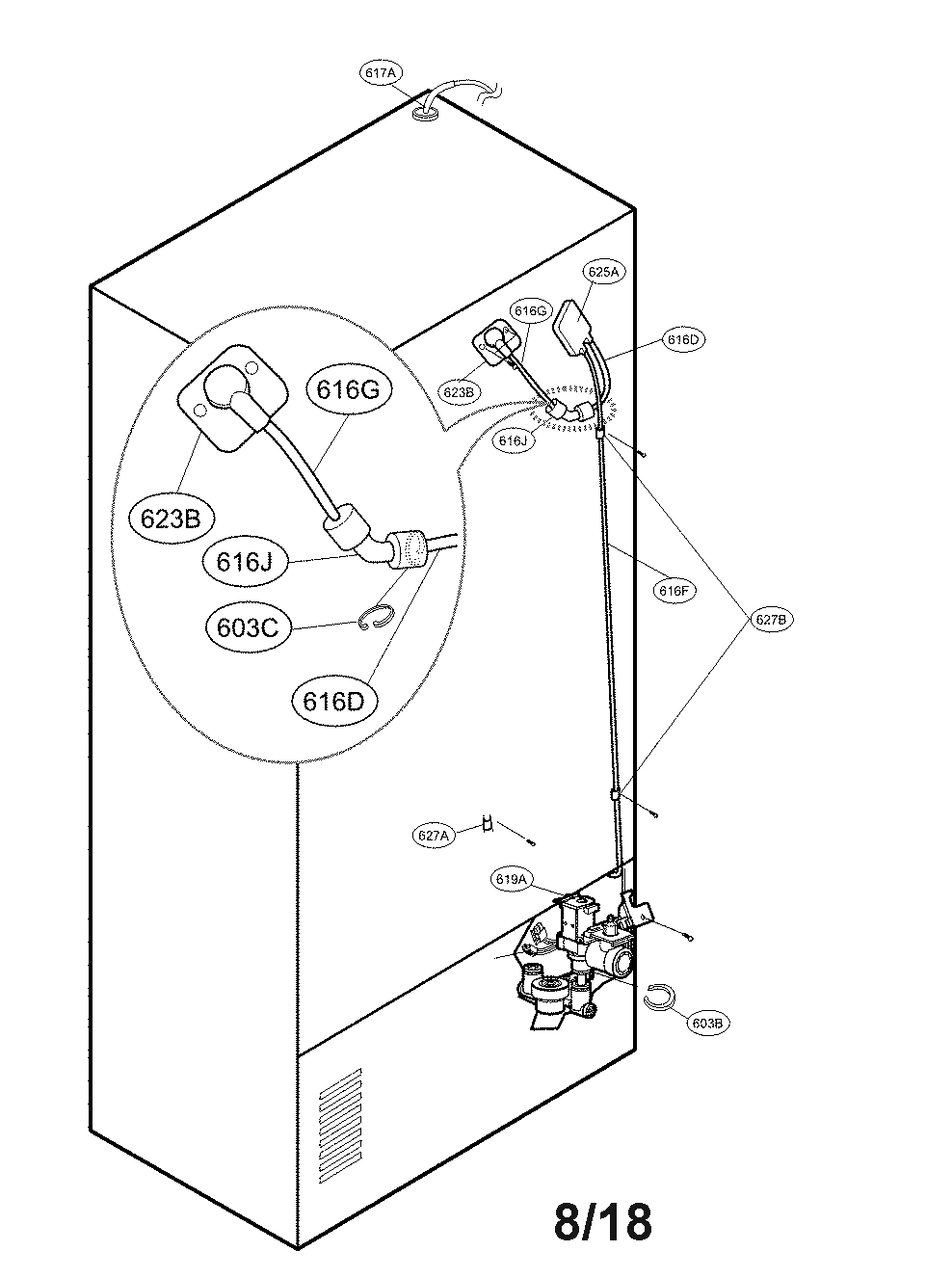 Valve and water parts