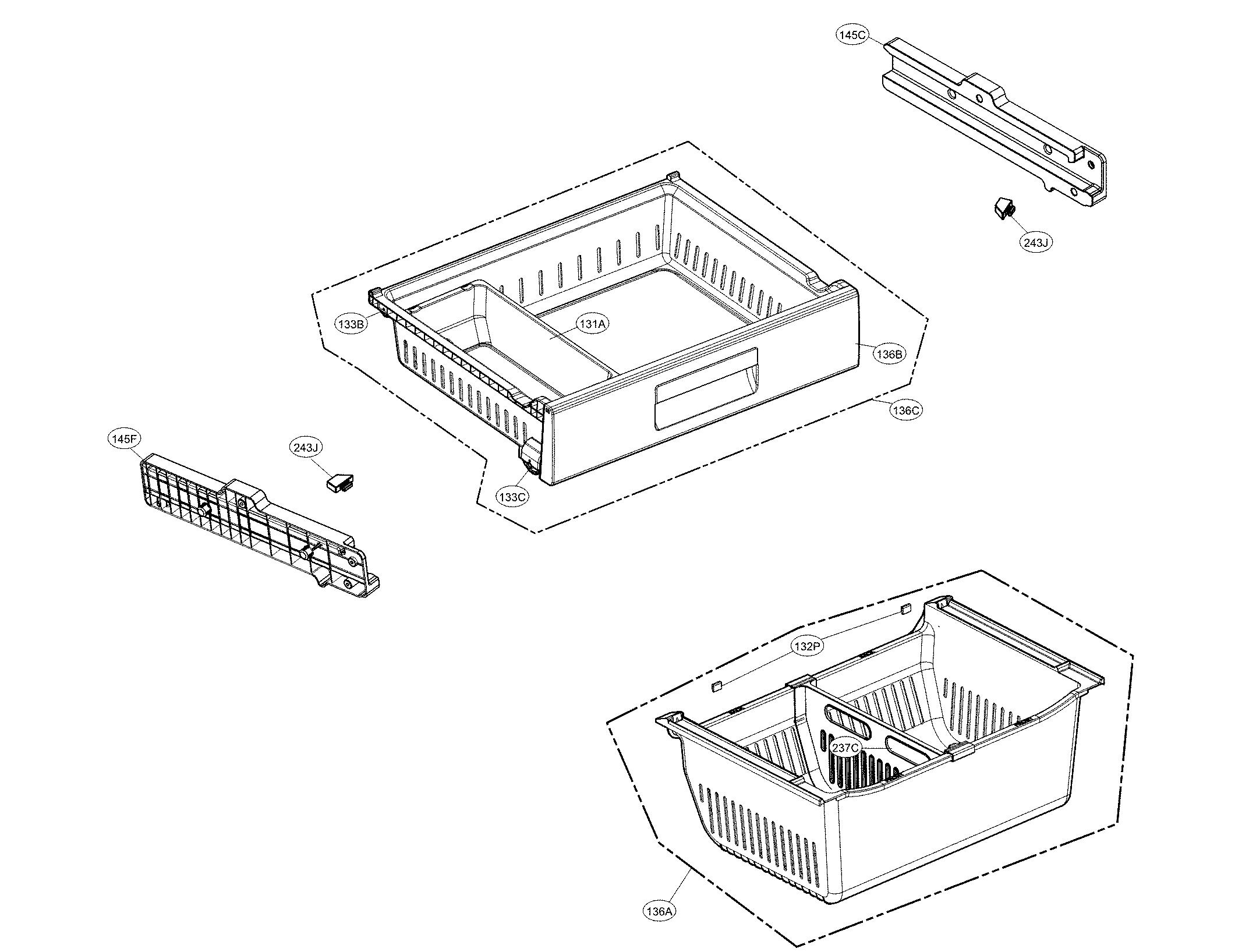 Freezer parts