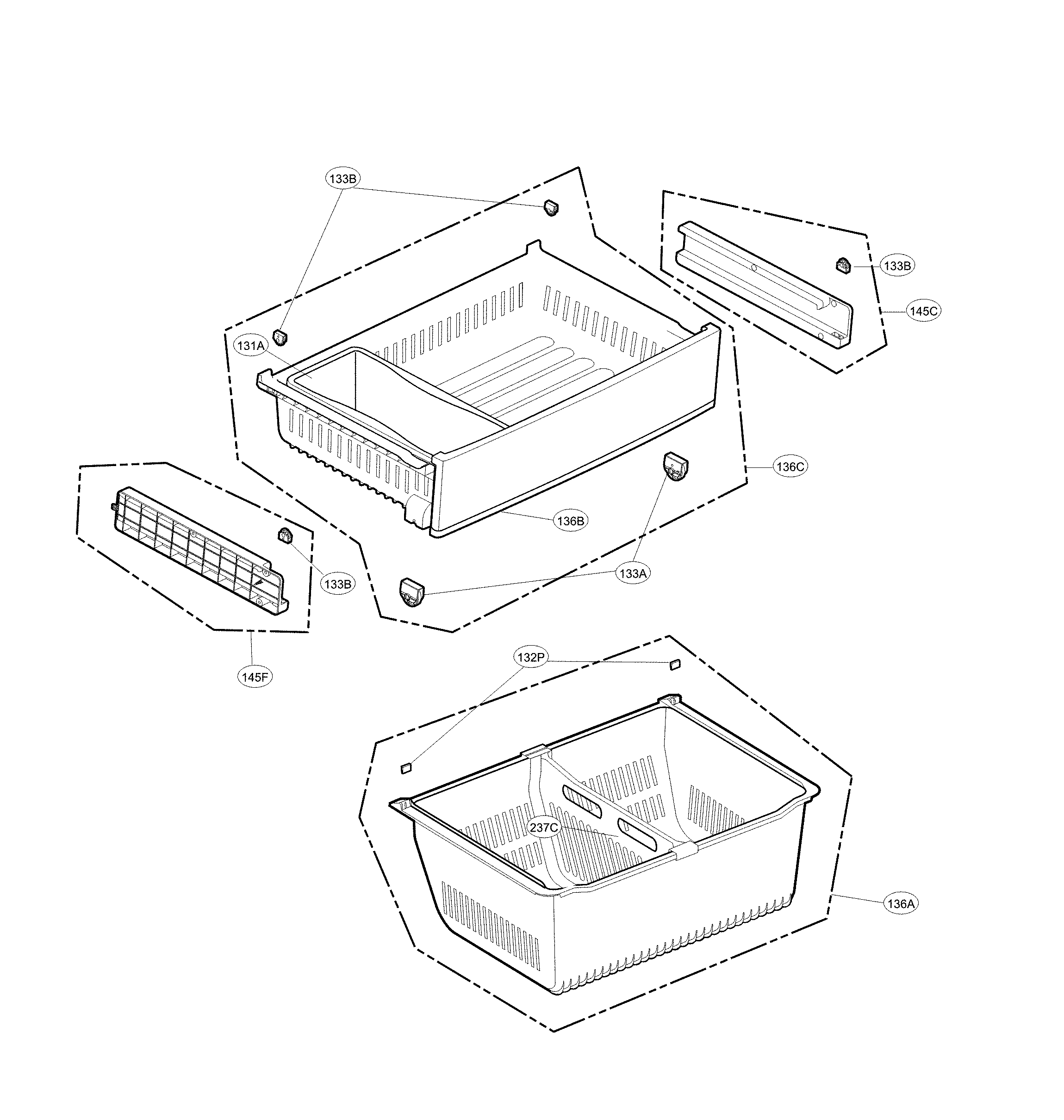 Freezer parts