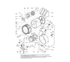 Kenmore Elite 79641548210 drum parts diagram