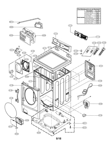 Cabinet and door parts