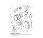 Kenmore Elite 79641728000 drum parts diagram