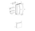 Kenmore 79579442810 door parts diagram