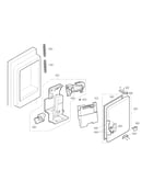 Ice maker and ice bin parts