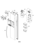 Freezer door parts