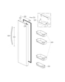 Refrigerator door parts