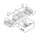 Kenmore 79571609015 freezer parts diagram