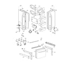 Kenmore Elite 79573133412 door parts diagram