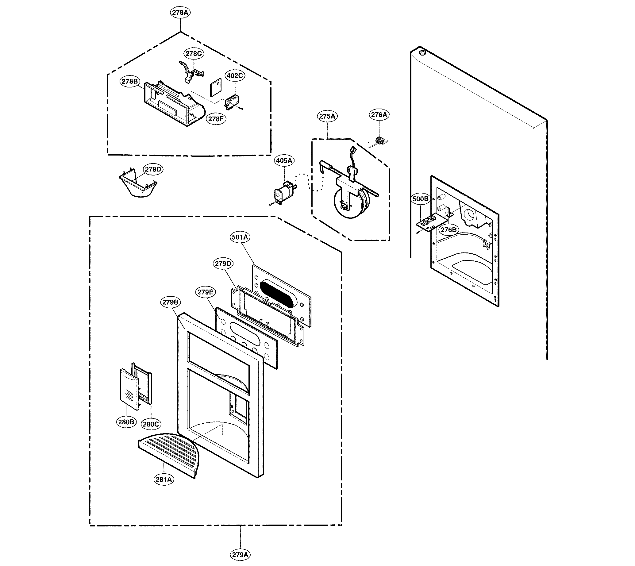 DISPENSER PARTS