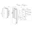 Kenmore 79551839413 refrigerator door parts diagram