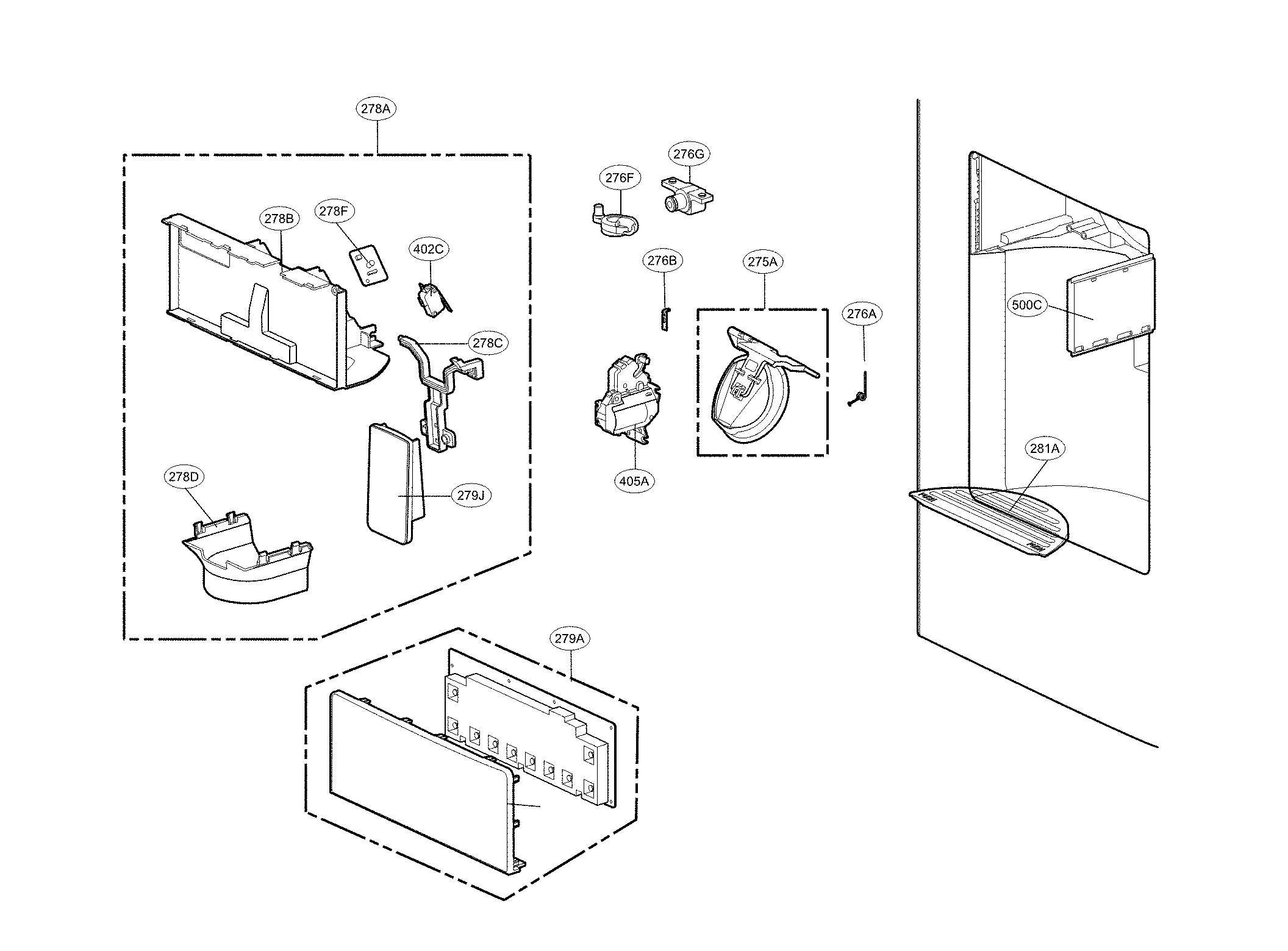 DISPENSER PARTS