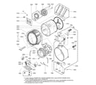 Kenmore Elite 79641549210 drum parts diagram