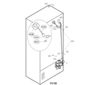 Kenmore Elite 79574307810 valve and water parts diagram