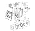 Kenmore Elite 79691542210 cabinet and door part diagram