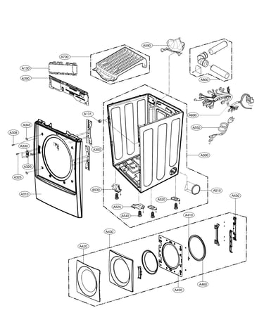 Cabinet and door part