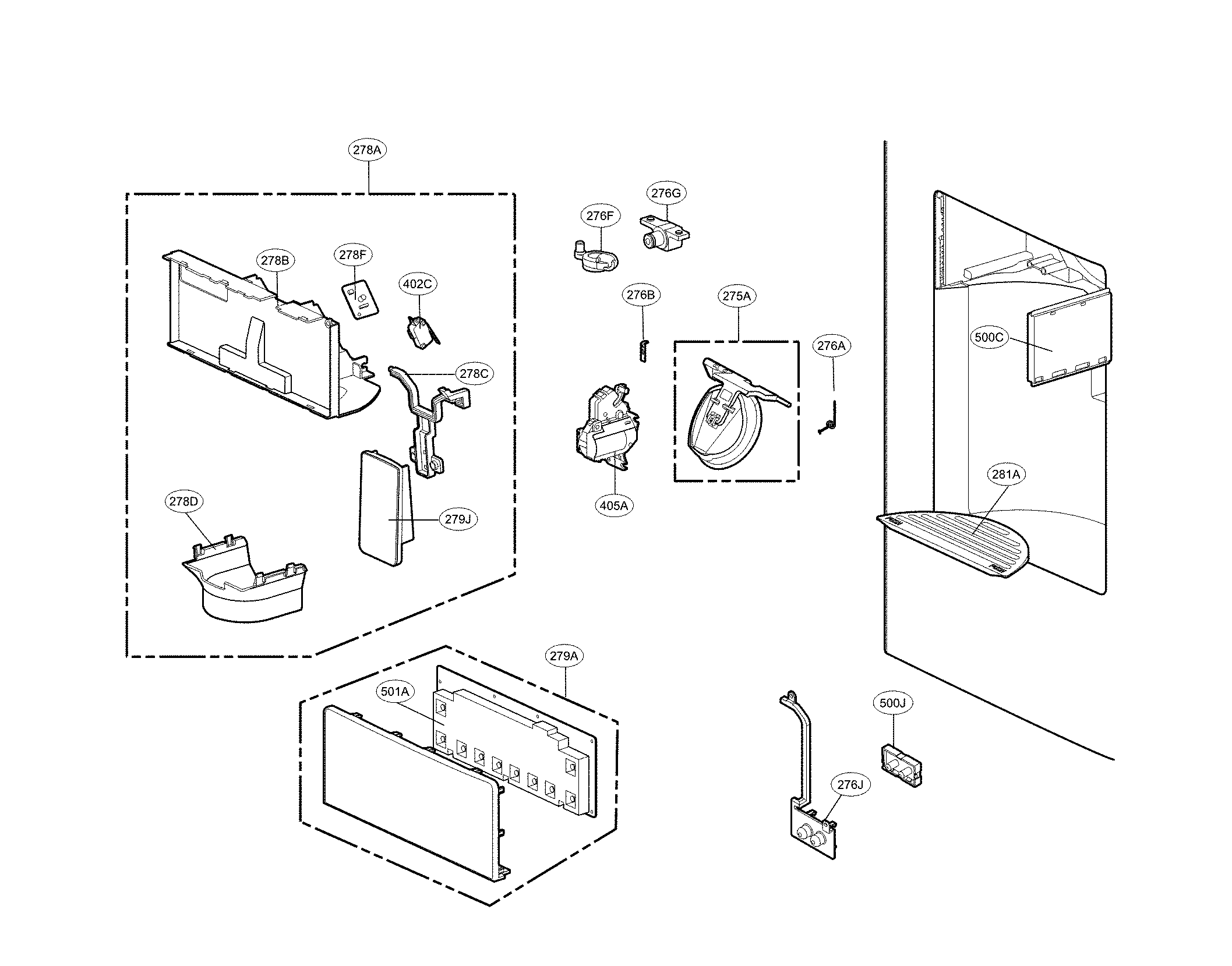 DISPENSER PARTS