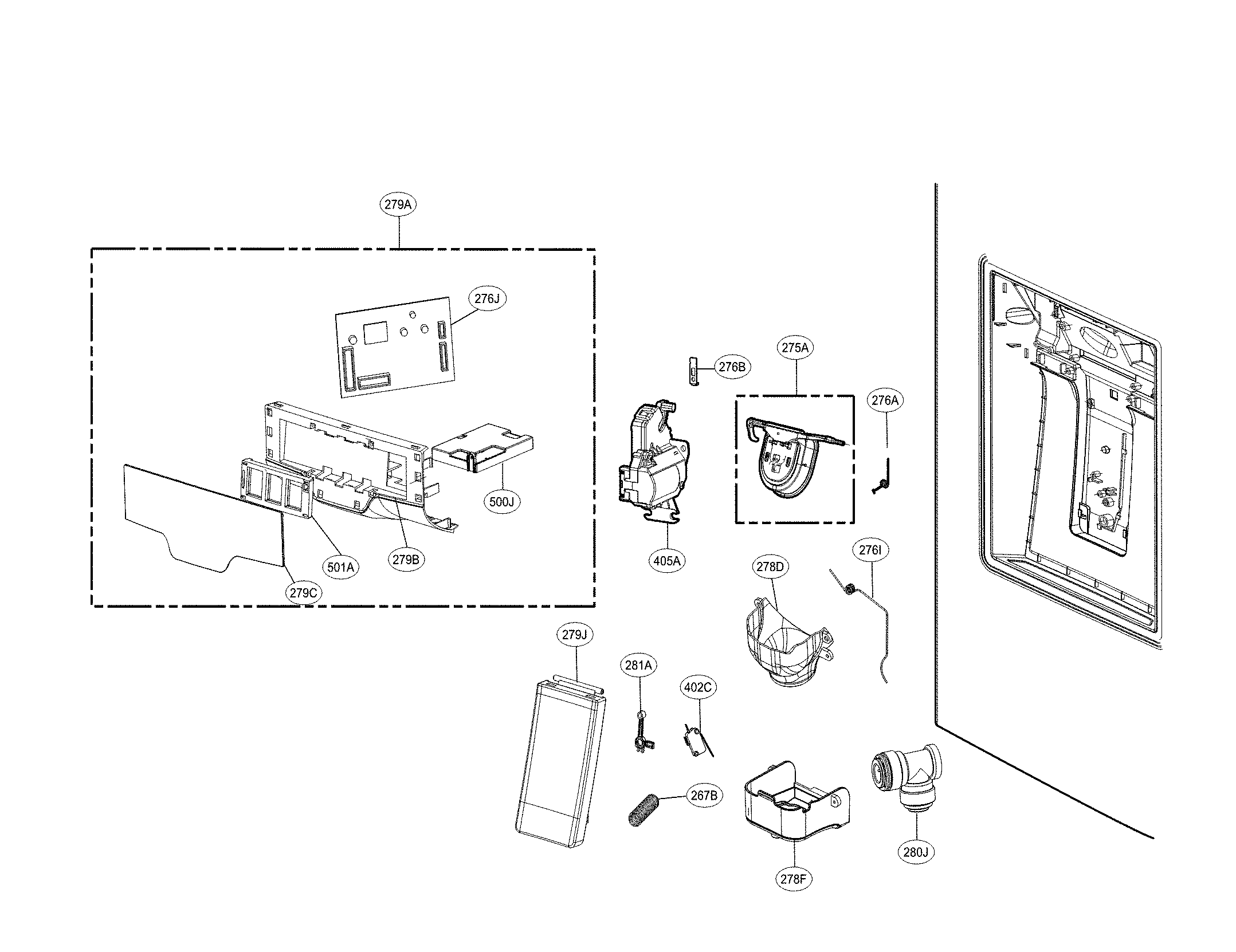 DISPENSER PARTS