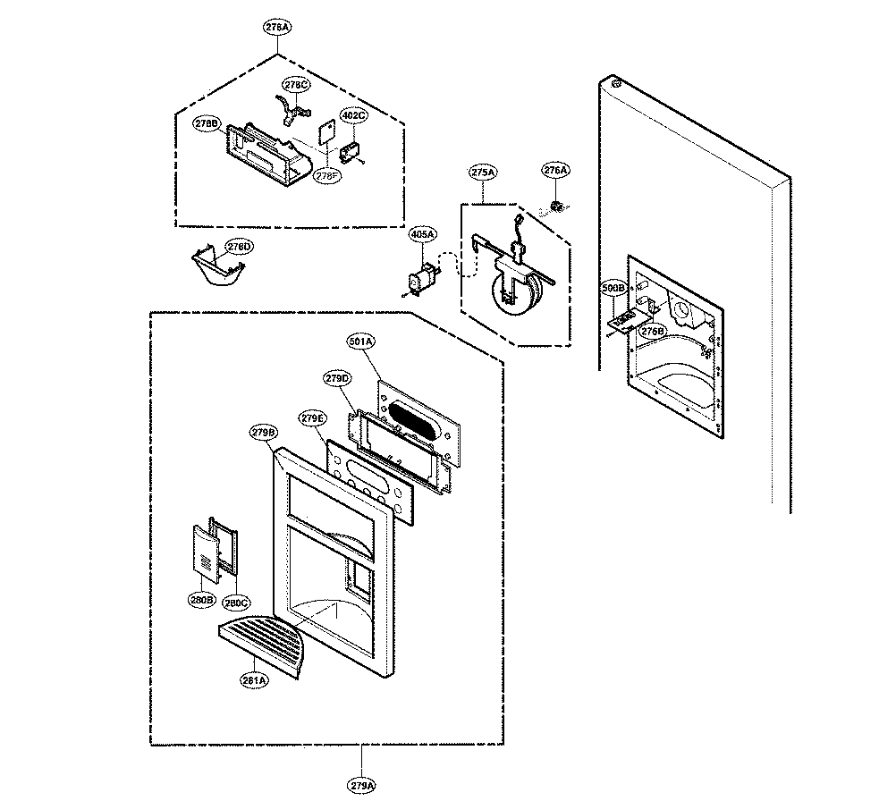 DISPENSER PARTS